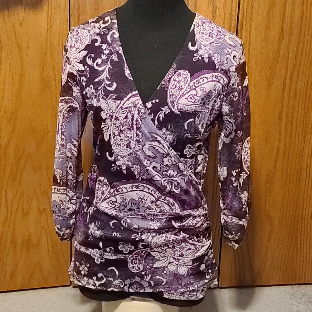 Paisley Mesh Top
